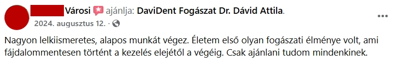 Szájsebészet Érd, Szájsebészet Szentendre, DaviDent Fogászati Kft. Dr Dávid Attila